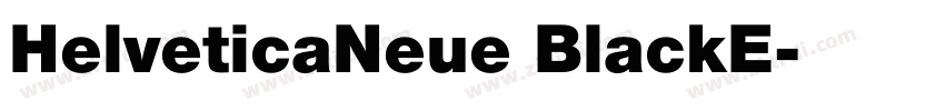 HelveticaNeue BlackE字体转换